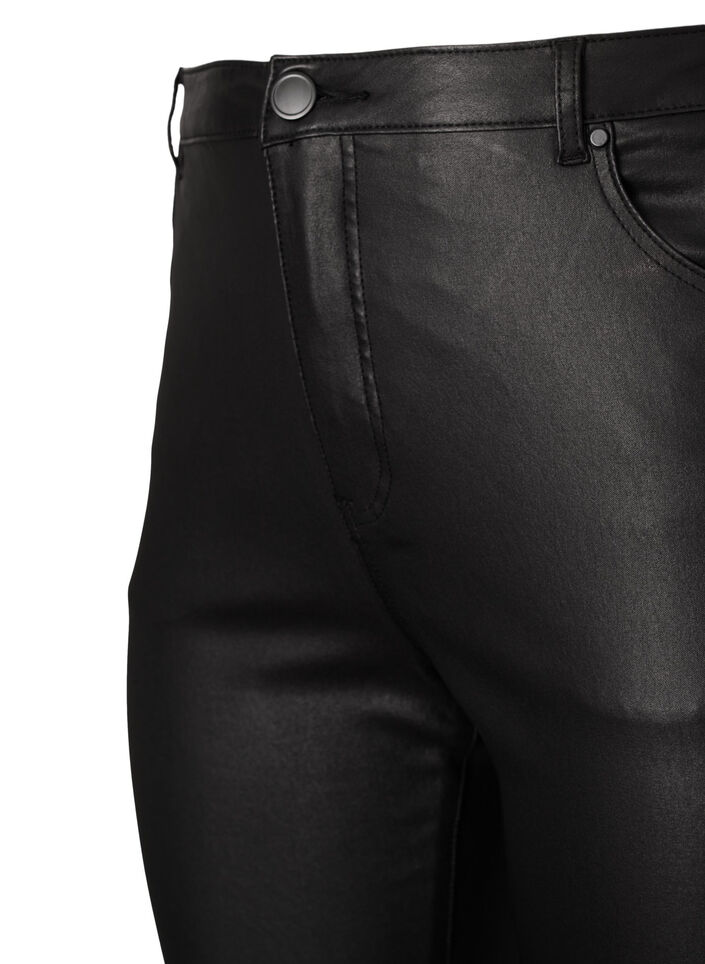 Pinnoitetut Ellen bootcut -farkut, Black, Packshot image number 2