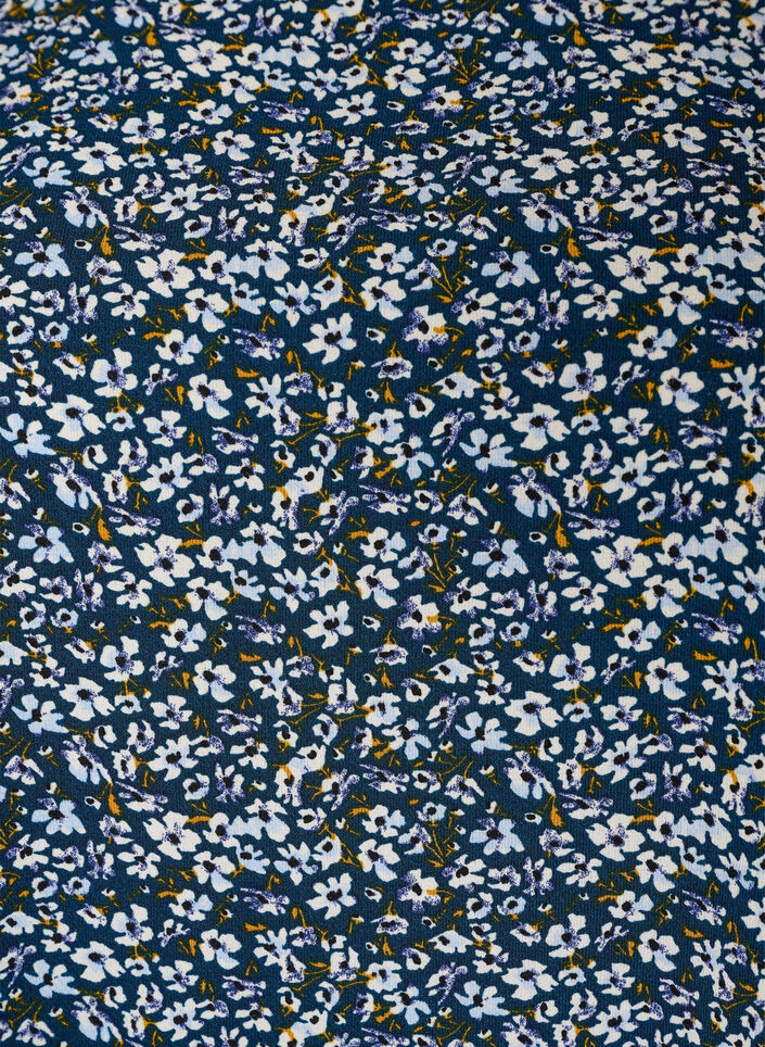 Lyhythihainen, kuvioitu mekko, Sininen, Packshot image number 2