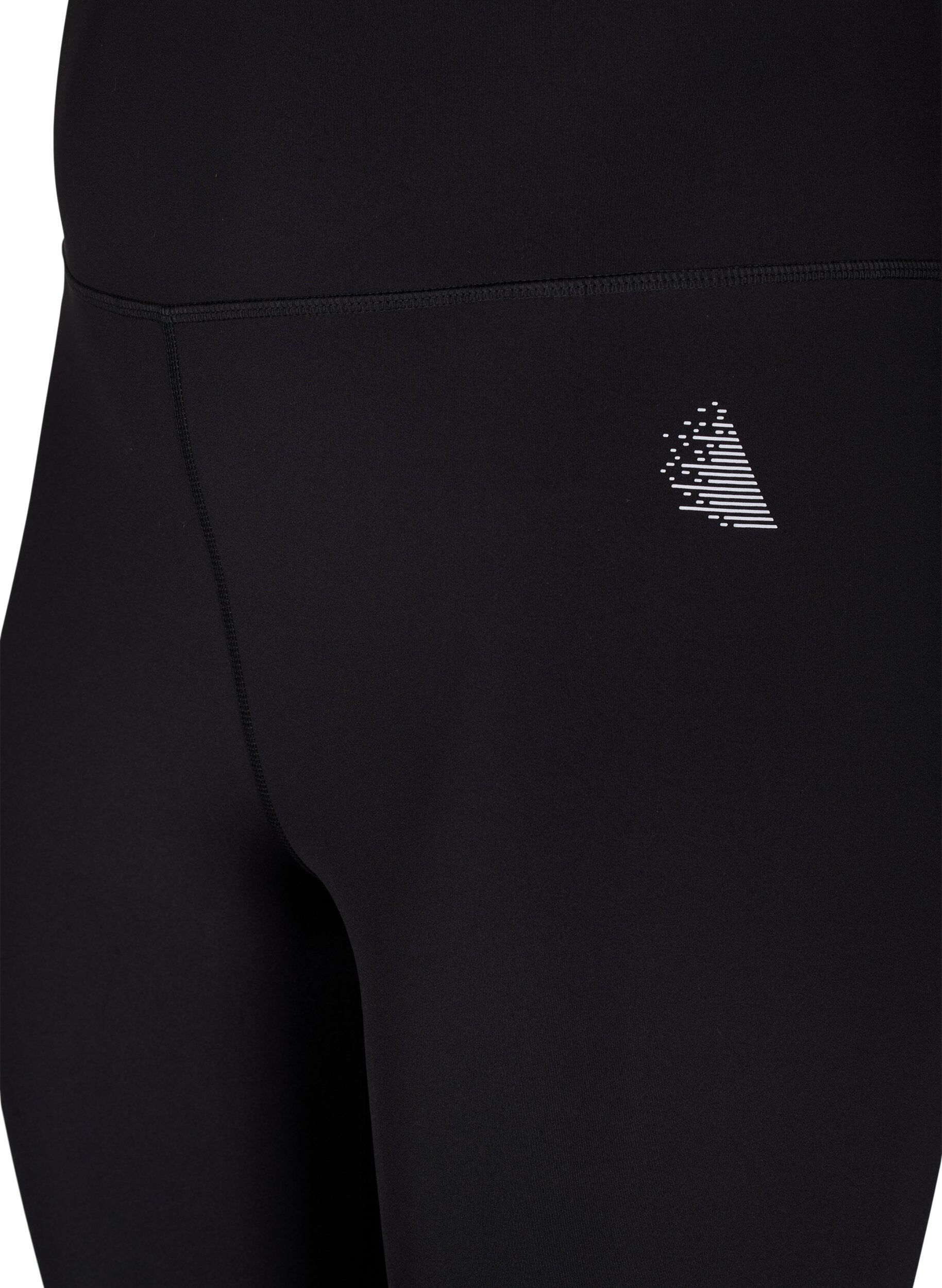 Zizzi CORE, SUPER TENSION TIGHTS &ndash; &frac34;-pituiset urheilutrikoot, joissa on tasku, Black, Packshot image number 2