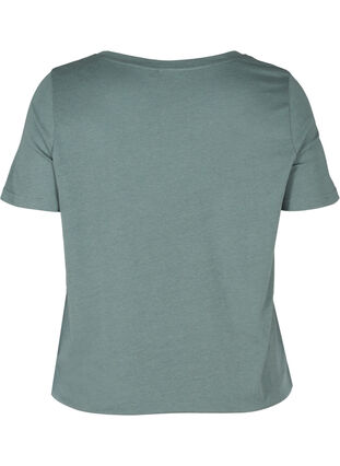 Lyhythihainen t-paita säädettävällä helmalla, Balsam Green, Packshot image number 1