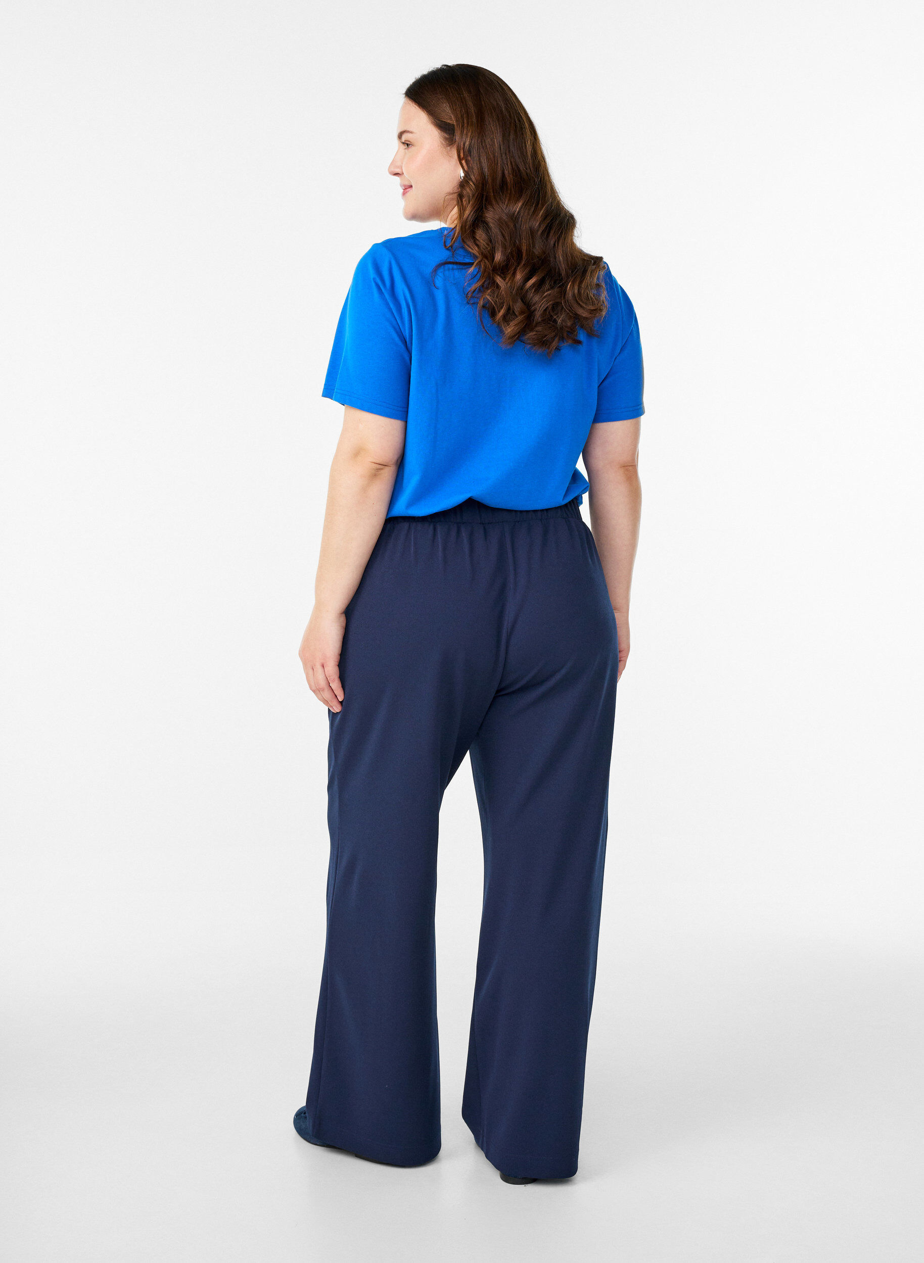 ZizziLeve&auml;lahkeiset housut, Sininen, Model image number 1