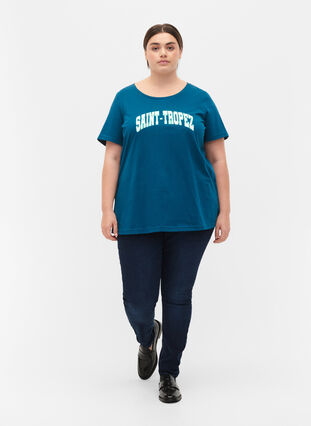 Puuvillainen t-paita printillä, Blue Coral SAINT, Model image number 2