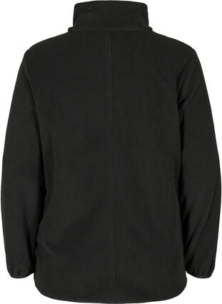 Fleecetakki vetoketjulla ja taskuilla , Black, Packshot image number 1