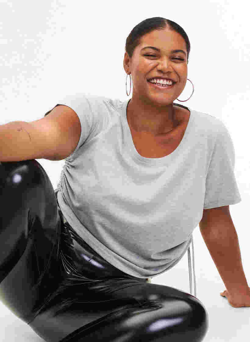 Wetlook-leggingsit, Black Shiny, Model image number 3