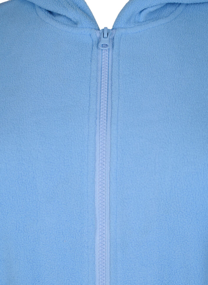 Aamutakki vetoketjulla ja hupulla, Sininen, Packshot image number 2