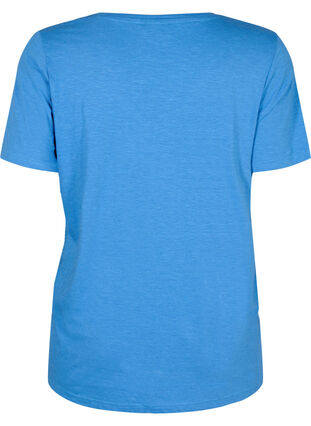Lyhythihainen perus t-paita, jossa on v-pääntie, Provence , Packshot image number 1