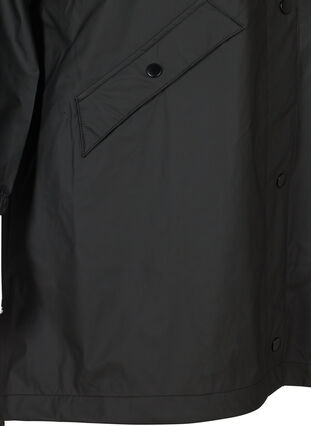 Sadetakki teipatuilla saumoilla ja hupulla, Black, Packshot image number 3
