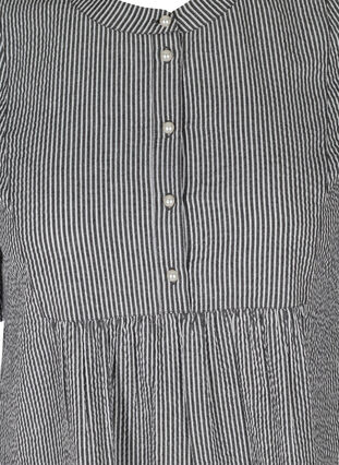 Puuvillatunika raitakuosilla , Black Stripe, Packshot image number 2