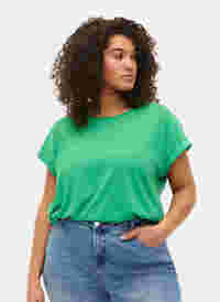 Lyhythihainen t-paita puuvillasekoitteesta, Kelly Green, Model