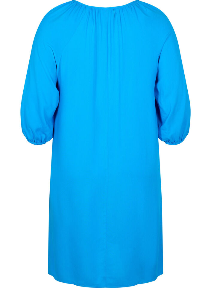 Viskoosimekko v-pääntiellä, Indigo Bunting, Packshot image number 1