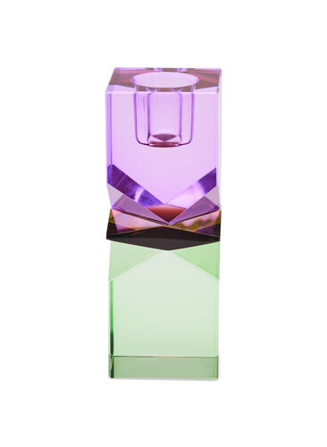 Kynttilänjalka kristallista, Violet/Mint Comb, Packshot image number 0
