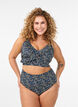 Kukallinen bikinien yl&auml;osa r&ouml;yhel&ouml;yksityiskohdilla, Sininen, Model image number 1