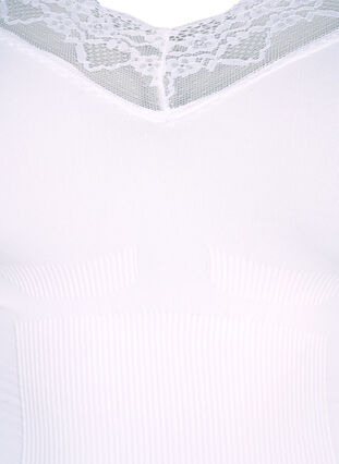 Shapewear-body nauhoilla, Bright White, Packshot image number 2