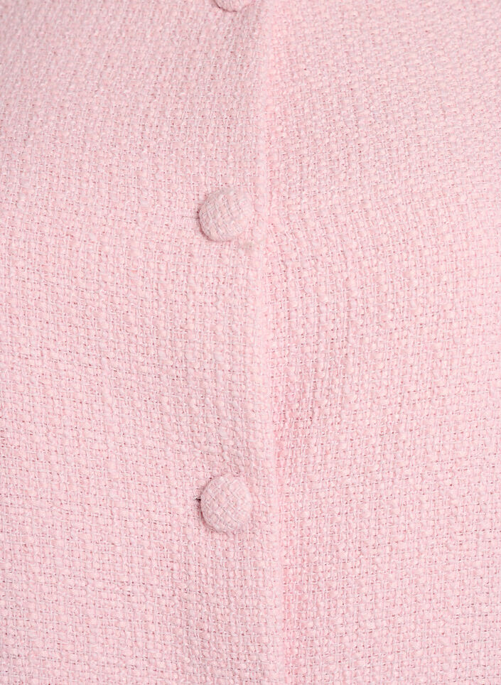 Boucl&eacute;-takki r&ouml;yhel&ouml;yksityiskohdilla, Vaaleanpunainen, Packshot image number 2