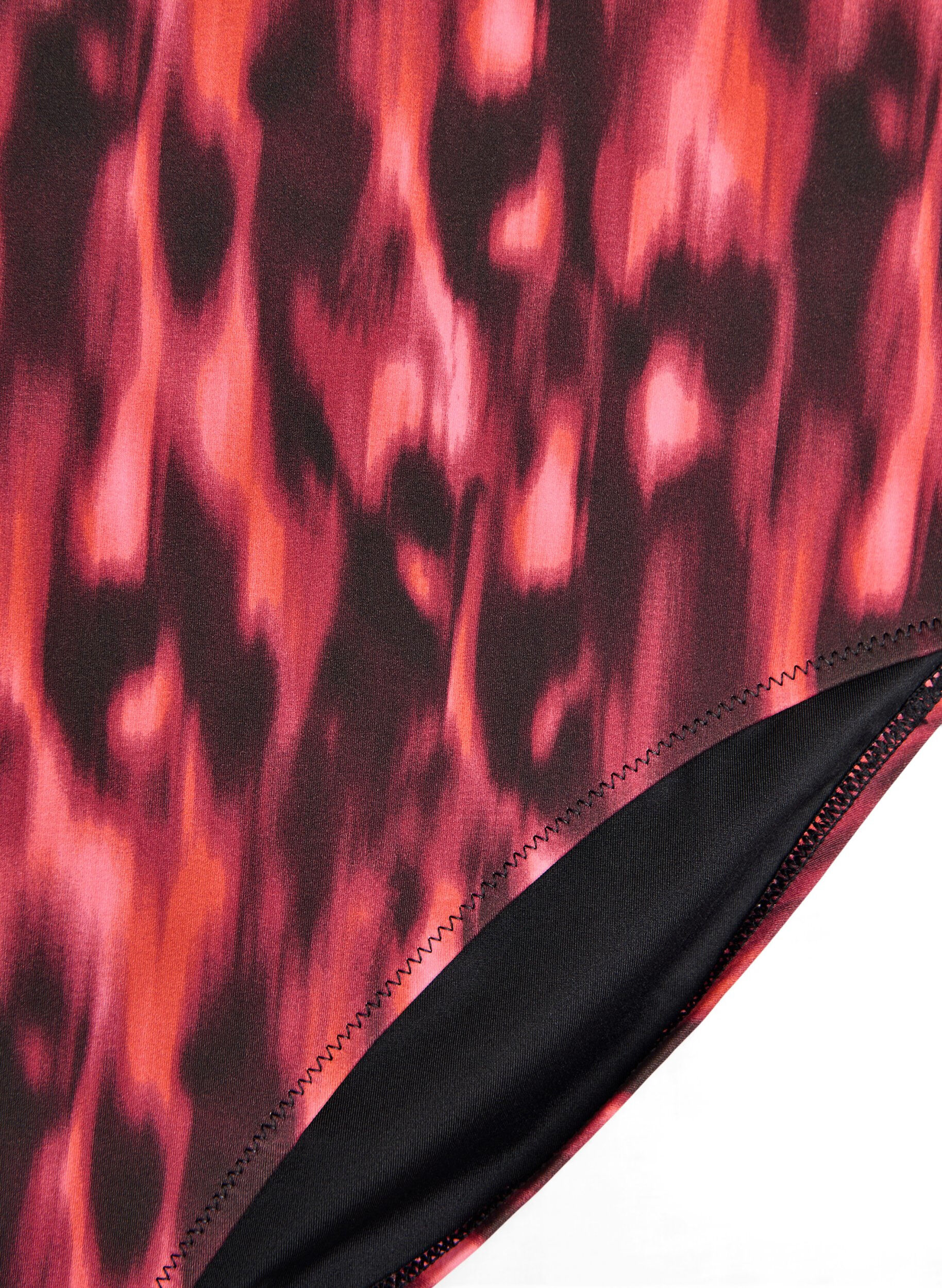 Zizzi Bikinihousut printill&auml; ja korkealla vy&ouml;t&auml;r&ouml;ll&auml;, Punainen, Packshot image number 2