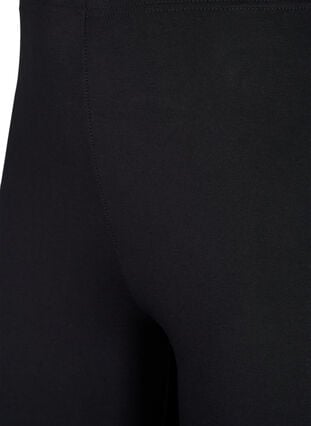 FLASH - 2-pack puuvillaiset leggingsit, Black / Black, Packshot image number 2