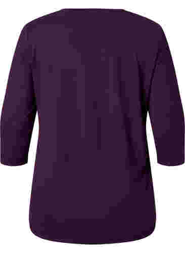 Treenipusero 3/4-hihoilla, Purple Pennant, Packshot image number 1
