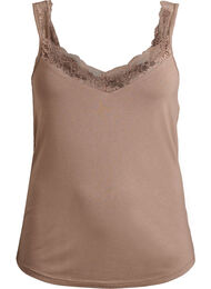 Pitsireunainen viskoositoppi, Beige