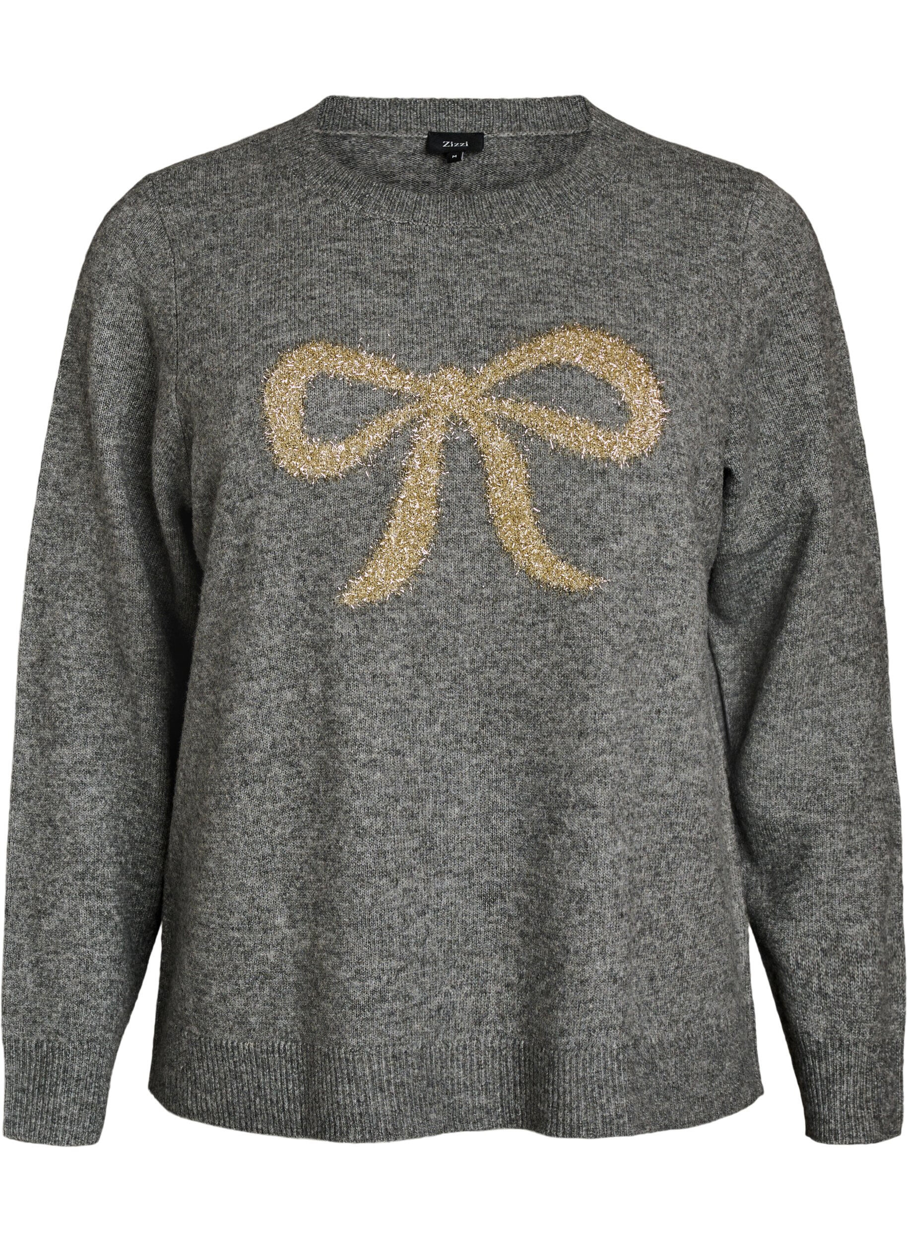 Neule glitterirusetilla