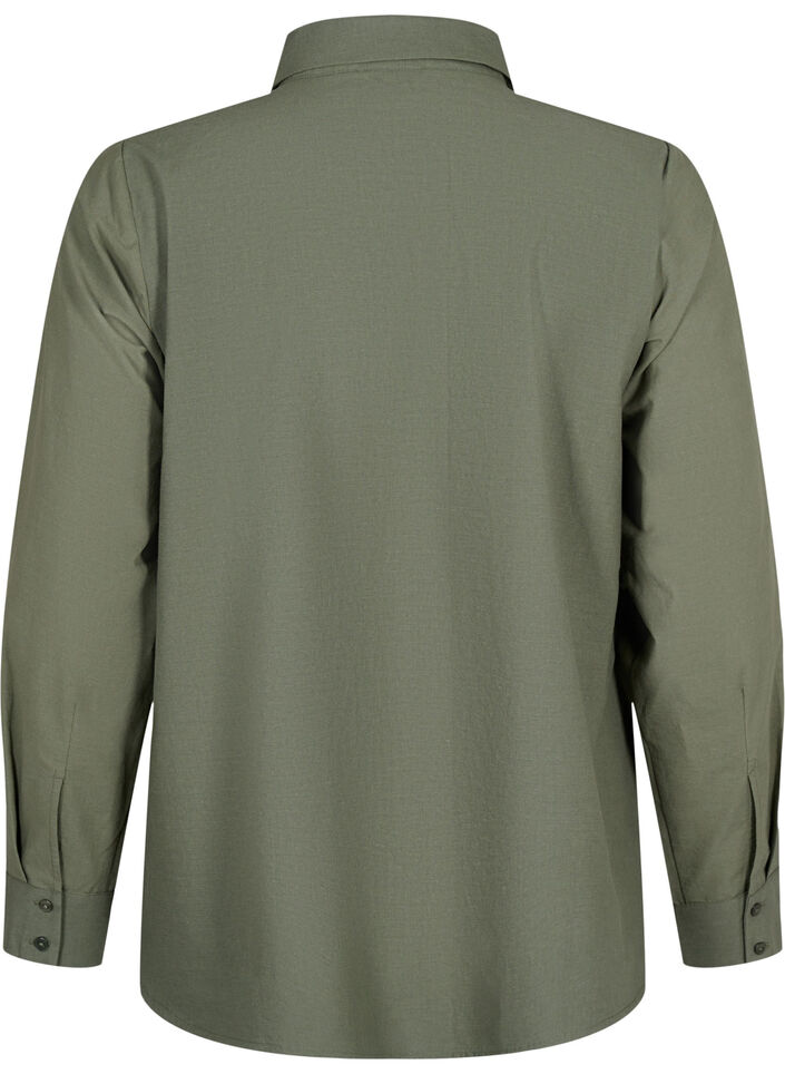 Puuvillapaita englantilaisella kirjailulla, Thyme, Packshot image number 1