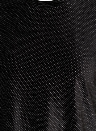 Velourpusero puhvihihoilla, Black, Packshot image number 2