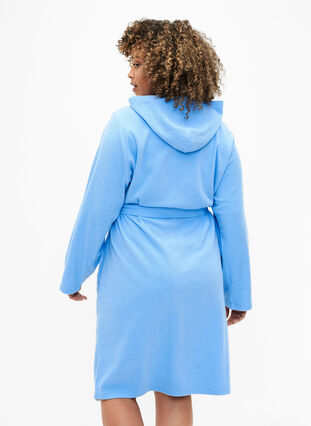 Aamutakki vetoketjulla ja hupulla, Della Robbia Blue, Model image number 1