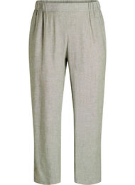 Rennot housut pellavasta ja viskoosista, Vihreä