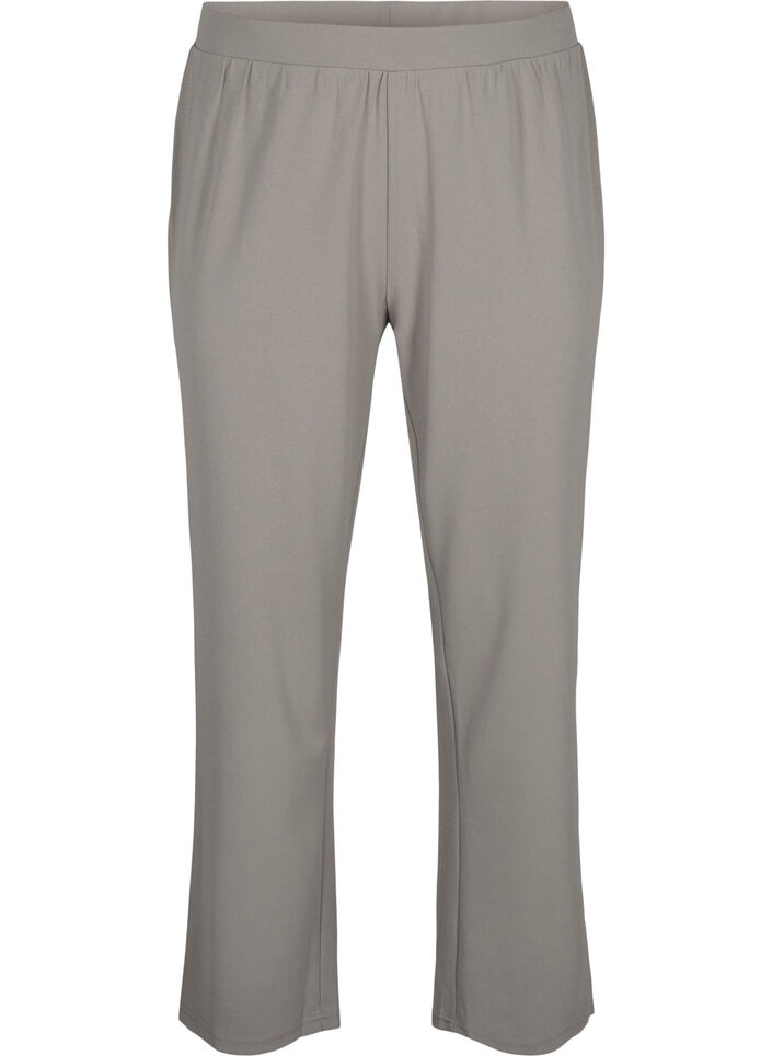 Housut suorassa mallissa, Beige, Packshot image number 0