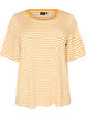 T-paita TENCEL&trade; Lyocellilla ja raidoilla, Keltainen, Packshot image number 0