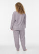 Puuvillainen pyjamapaita rintataskulla, Punainen, Model image number 2