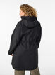 Kevyt hupullinen parka, Musta, Model image number 2