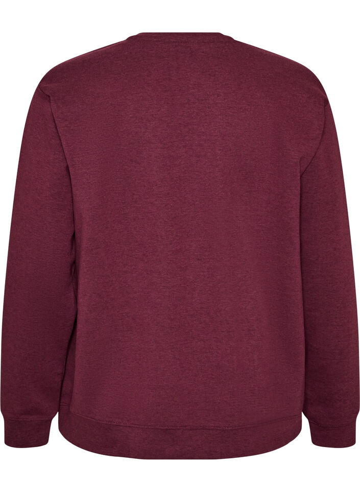 Collegepaita py&ouml;re&auml;ll&auml; p&auml;&auml;ntiell&auml;, Punainen, Packshot image number 1