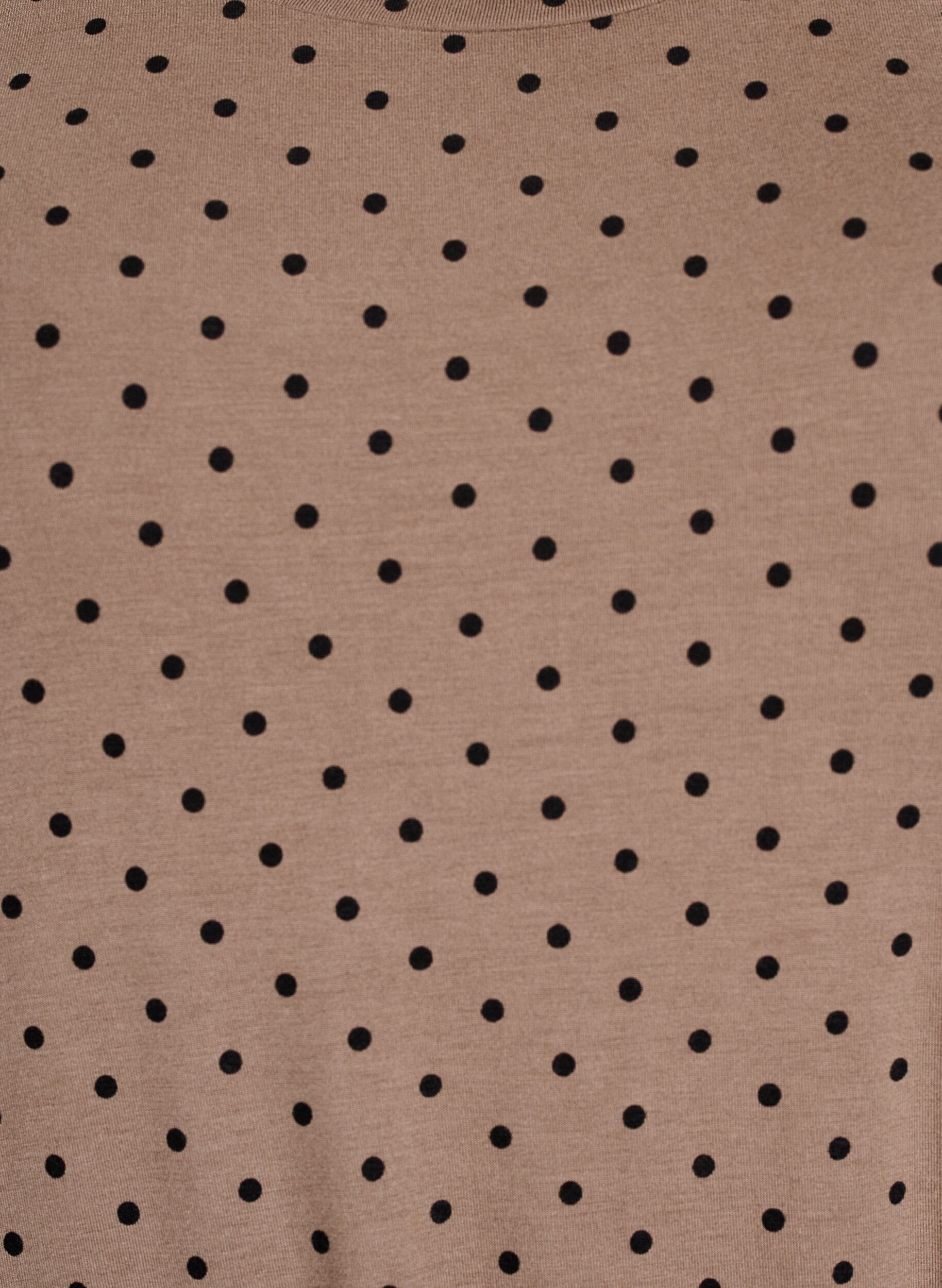 Zizzi Polvipituinen jerseymekko vy&ouml;t&auml;r&ouml;n solmimisvy&ouml;ll&auml;, Ruskea, Packshot image number 2