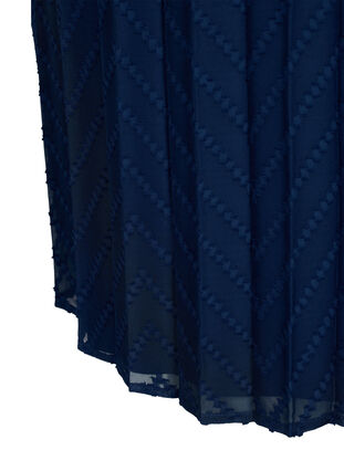 Lyhythihainen mekko tekstuurilla, Navy Blazer, Packshot image number 3