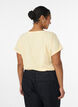 Meleerattu t-paita lyhyill&auml; hihoilla, Keltainen, Model image number 2