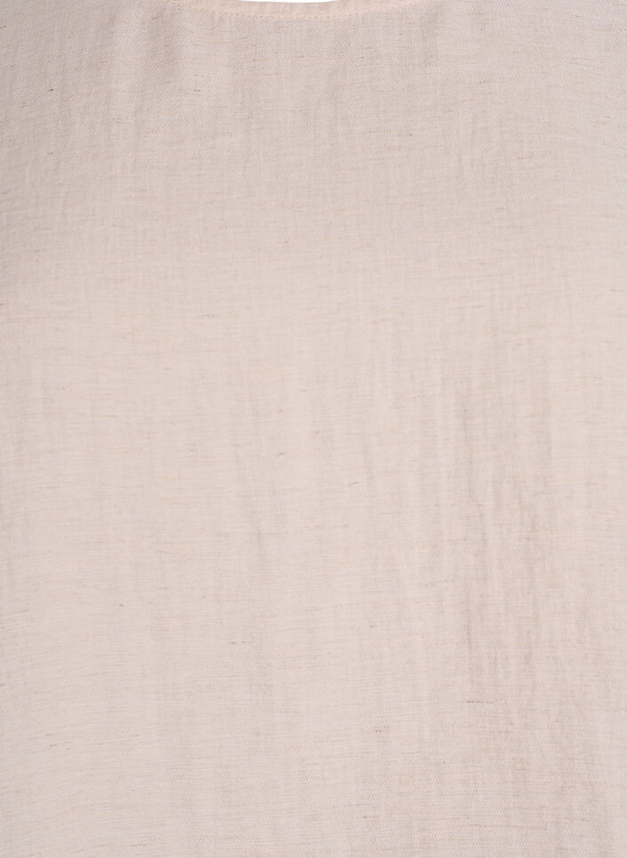 Viskoosiseospusero pellavalla ja rypytetyillä olkapäillä, Oranssi, Packshot image number 2