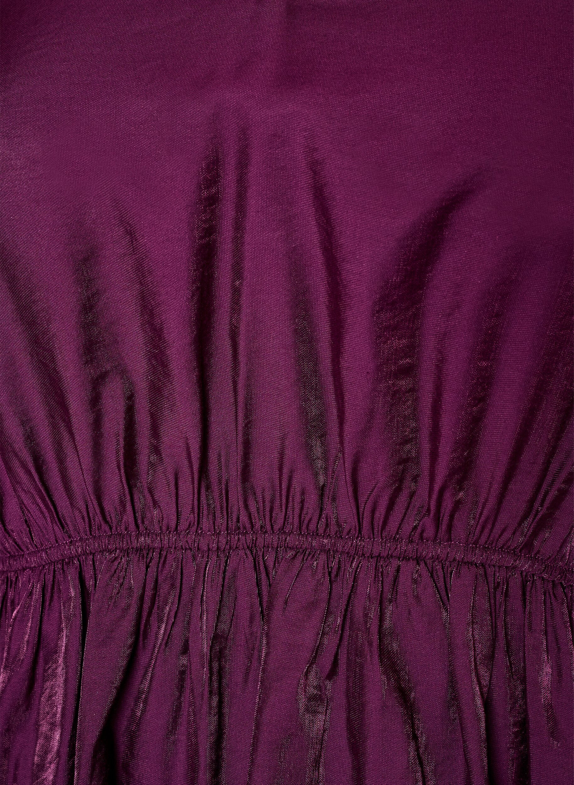 ZizziKiilt&auml;v&auml; viskoosipusero peplum-efektill&auml;, Violetti, Packshot image number 2