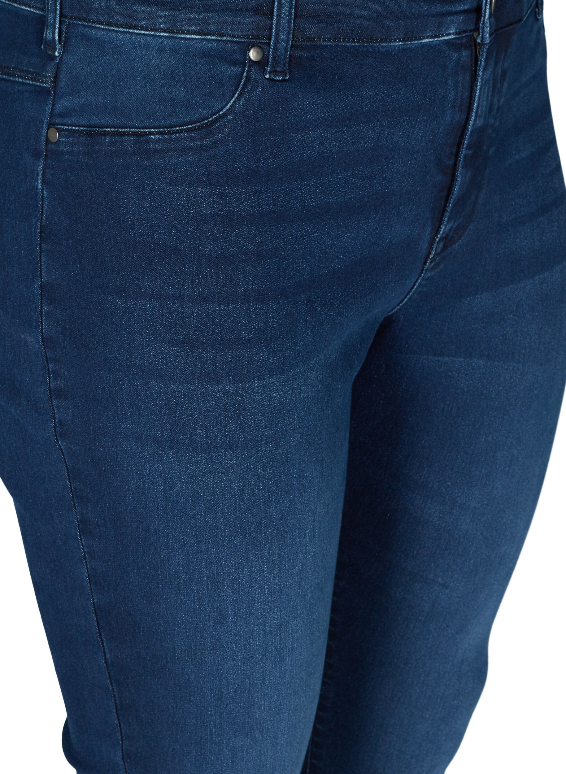 Zizzi Jegginsit puuvillasekoitteesta, Dark blue denim, Packshot image number 2