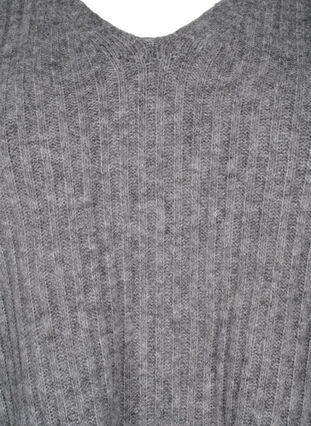 Neulepusero halkiolla, Light Grey Melange, Packshot image number 2