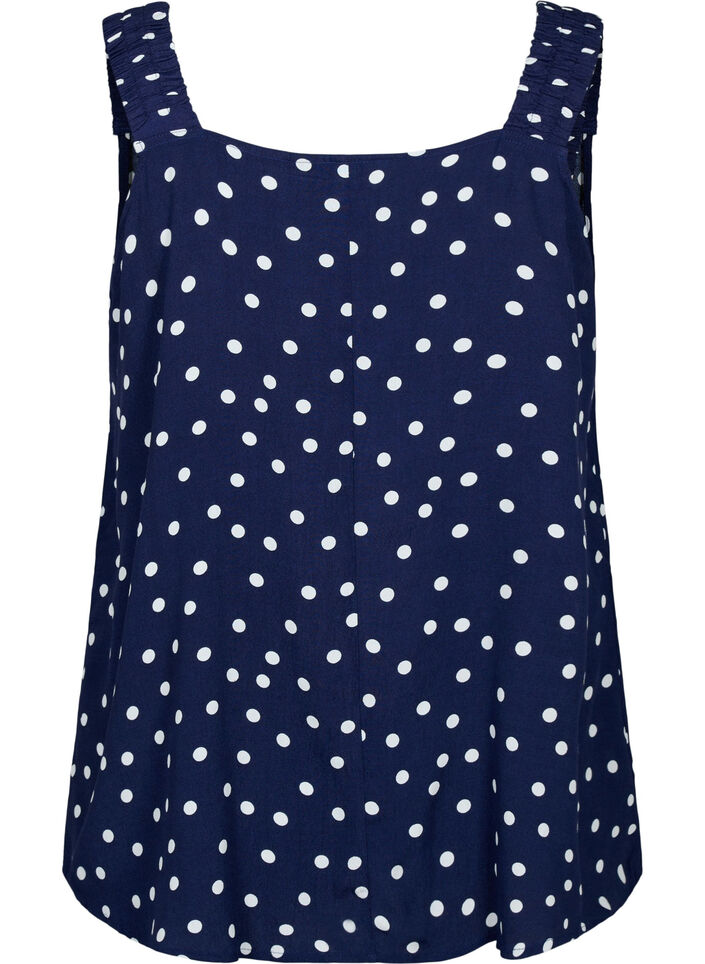 A-mallinen viskoositoppi kuosilla, Peacoat Dot, Packshot image number 1