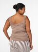 Pitsireunainen viskoositoppi, Beige, Model image number 2