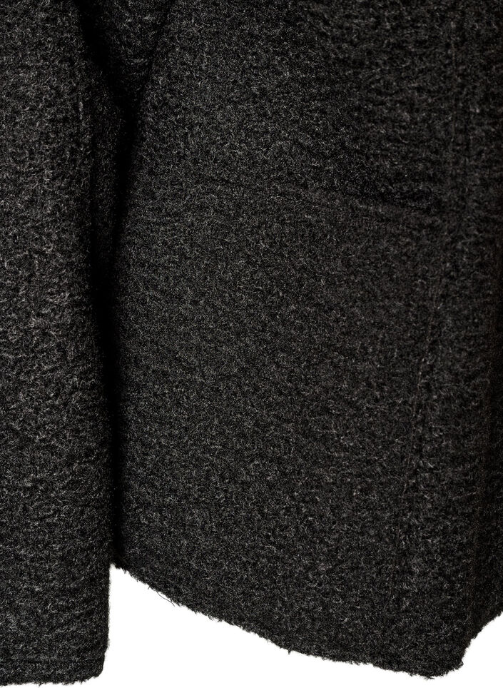 Rento neuletakki taskuilla, Musta, Packshot image number 3