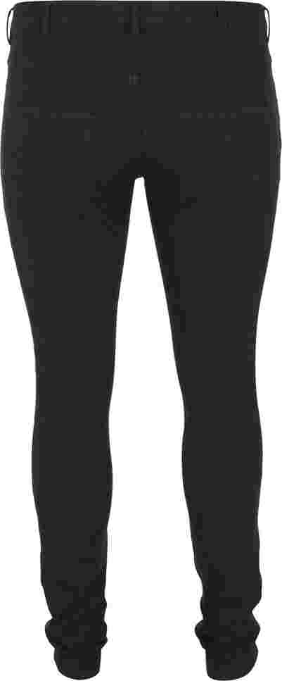 Korkeavyötäröiset super slim Amy-farkut, Black, Packshot image number 1
