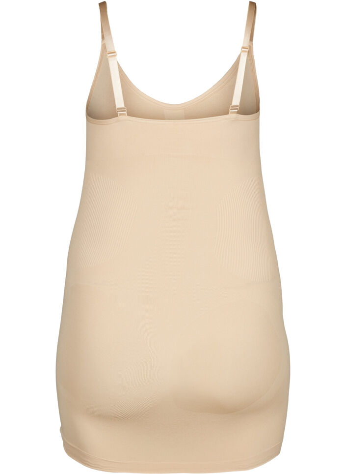Shapewear-mekko ohuilla olkaimilla, Beige, Packshot