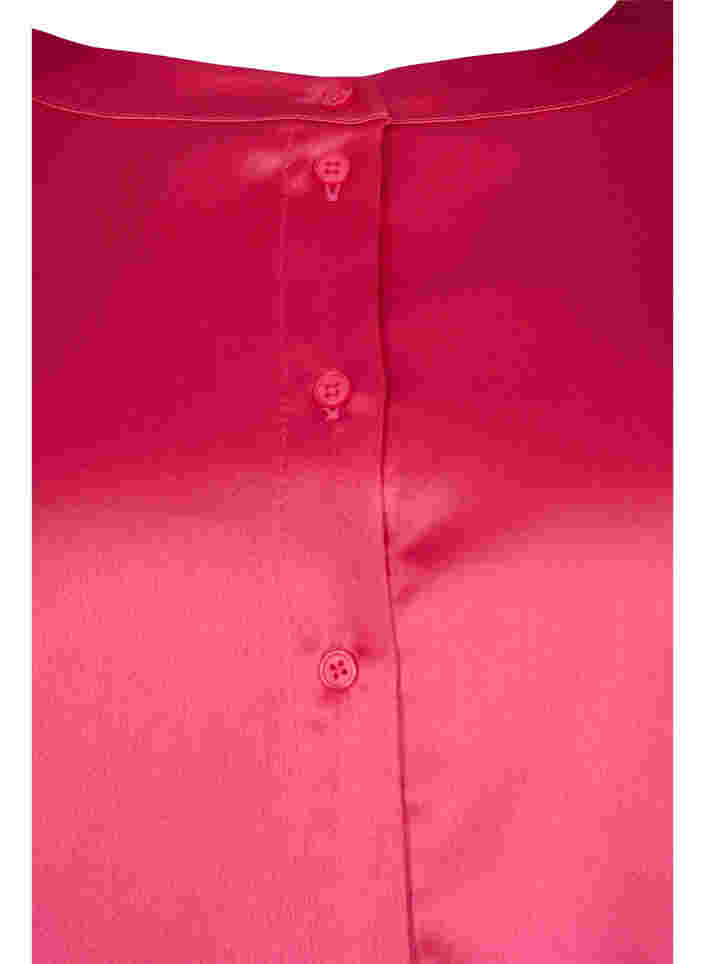 Pitkä kiiltävä mekko halkioilla, Pink Flambé, Packshot image number 2