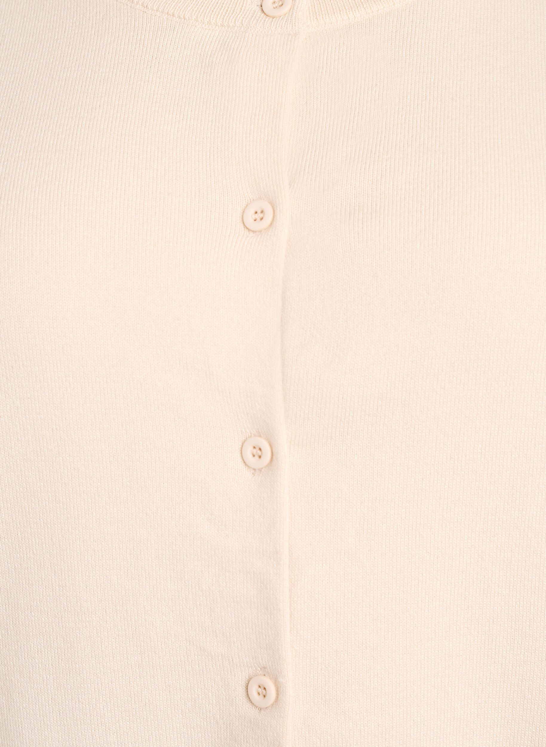 ZizziHienoneulottu neuletakki py&ouml;re&auml;ll&auml; p&auml;&auml;ntiell&auml;, Beige, Packshot image number 2