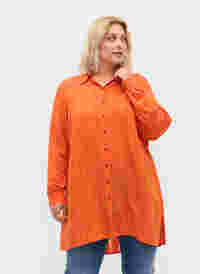 Pitkä raidallinen paita pitkillä hihoilla, Harvest Pumpkin, Model