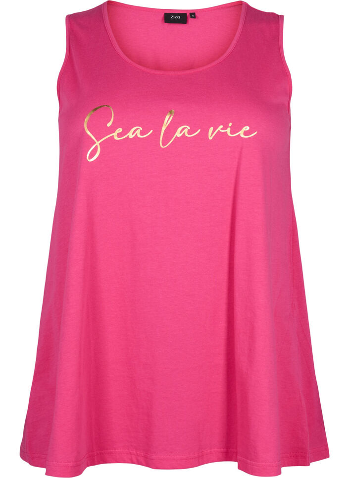 Puuvillatoppi A-mallissa, Vaaleanpunainen, Packshot image number 0