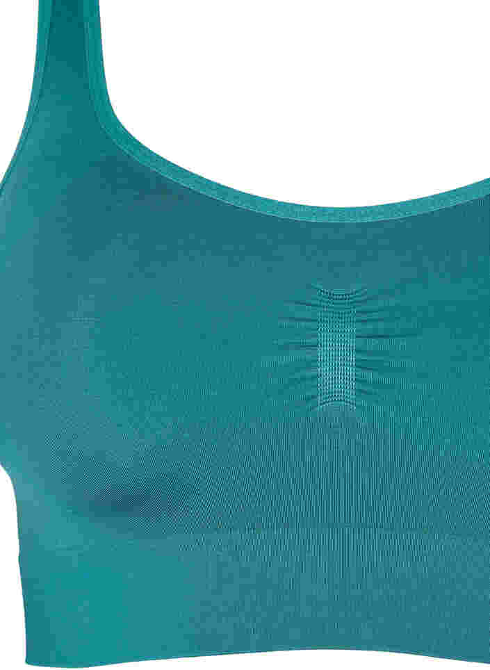 Pehmeät rintaliivit ilman toppausta, Green-Blue Slate, Packshot image number 2