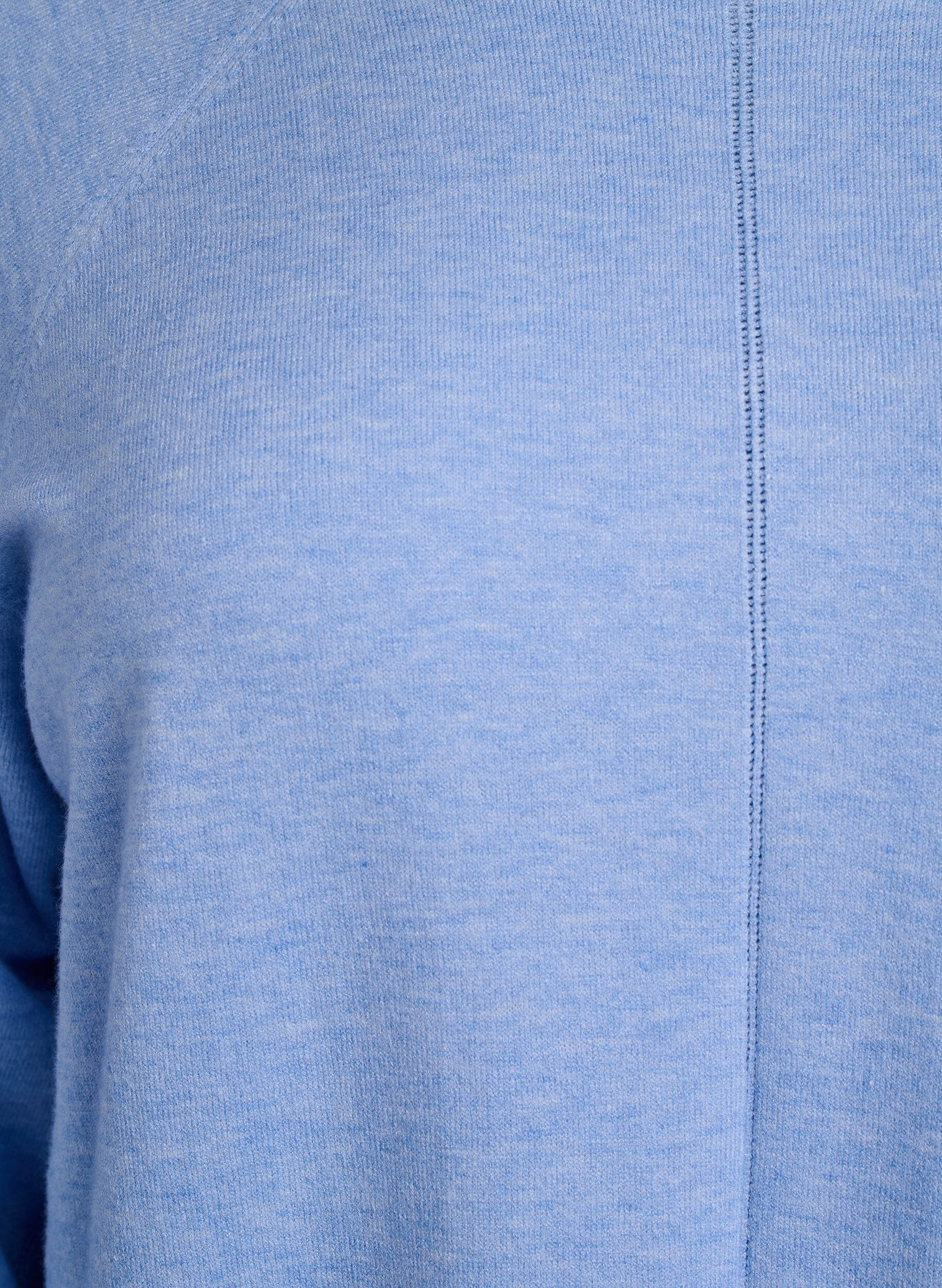 Zizzi Neulemekko py&ouml;re&auml;ll&auml; p&auml;&auml;ntiell&auml; ja neulotulla kuviolla, Della R. Blue Mel., Packshot image number 2